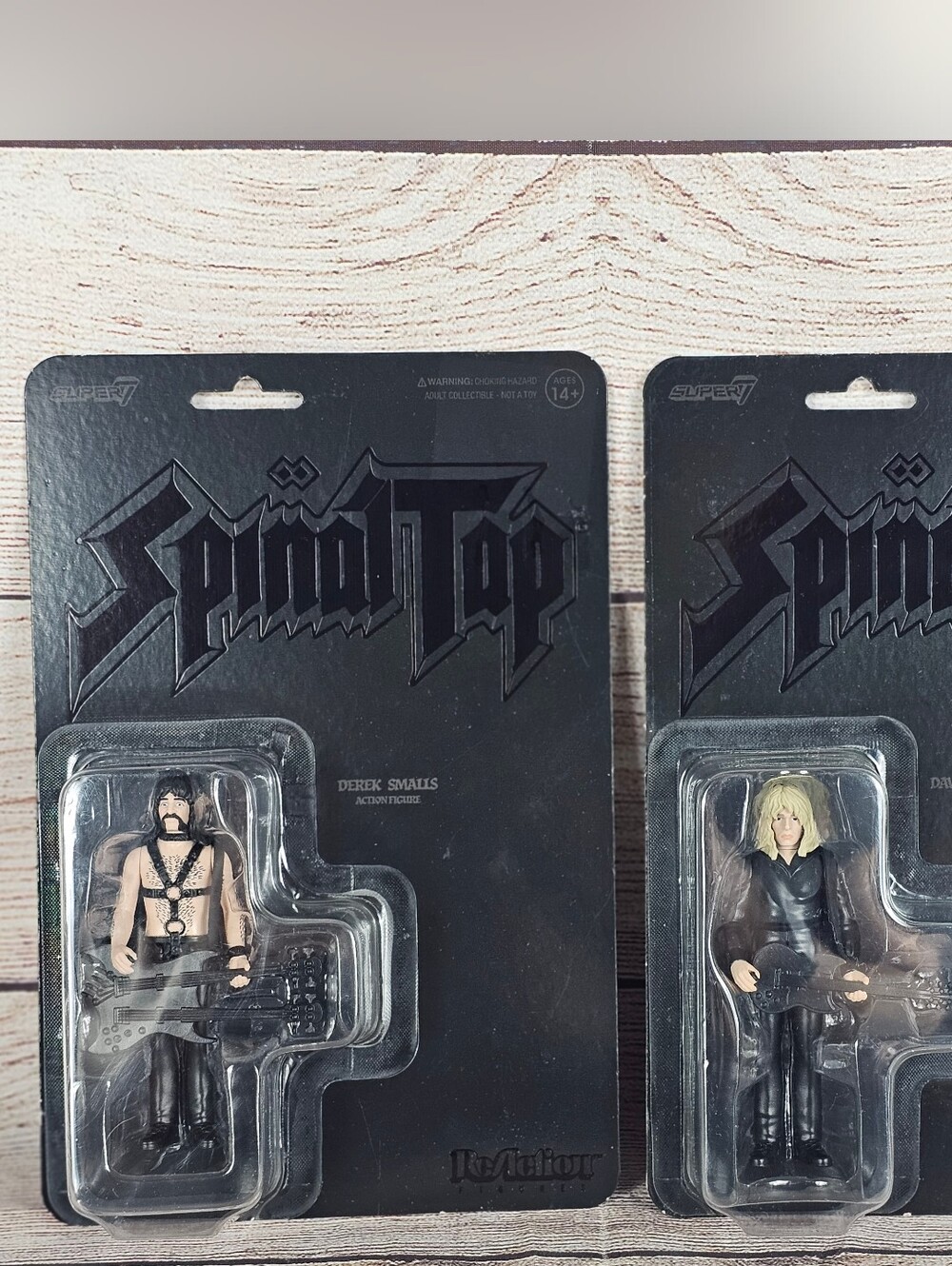 Spinal Tap Set of 2 Super7 ReAction Figures None More Black Derek And David